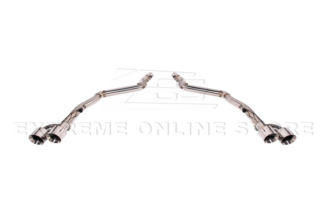 2024-Present Ford Mustang GT Muffler Delete Axle Back Quad Tips Exhaust