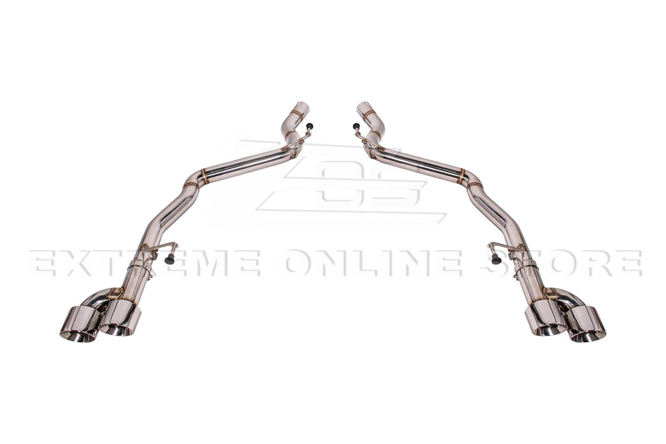 2024-Present Ford Mustang GT Muffler Delete Axle Back Quad Tips Exhaust