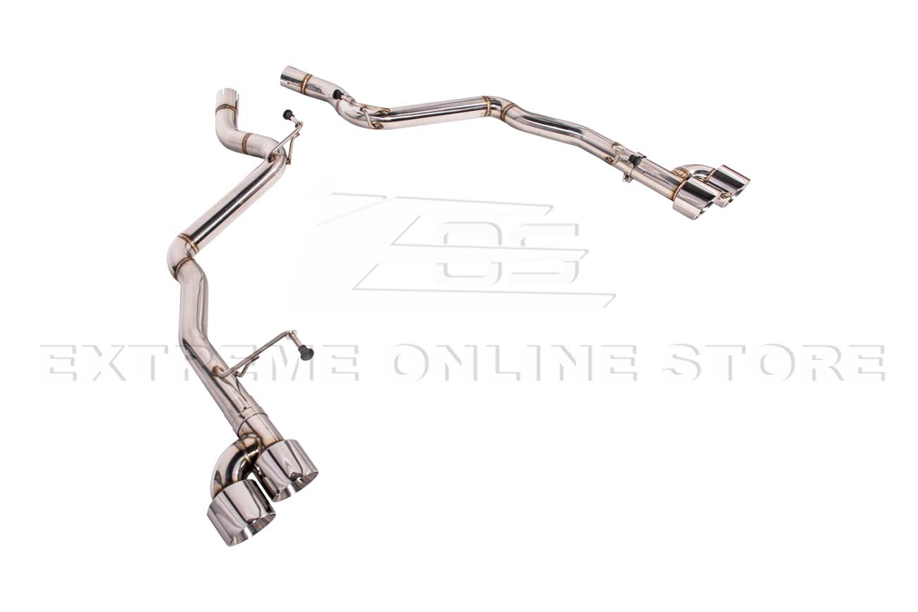 2024-Present Ford Mustang GT Muffler Delete Axle Back Quad Tips Exhaust