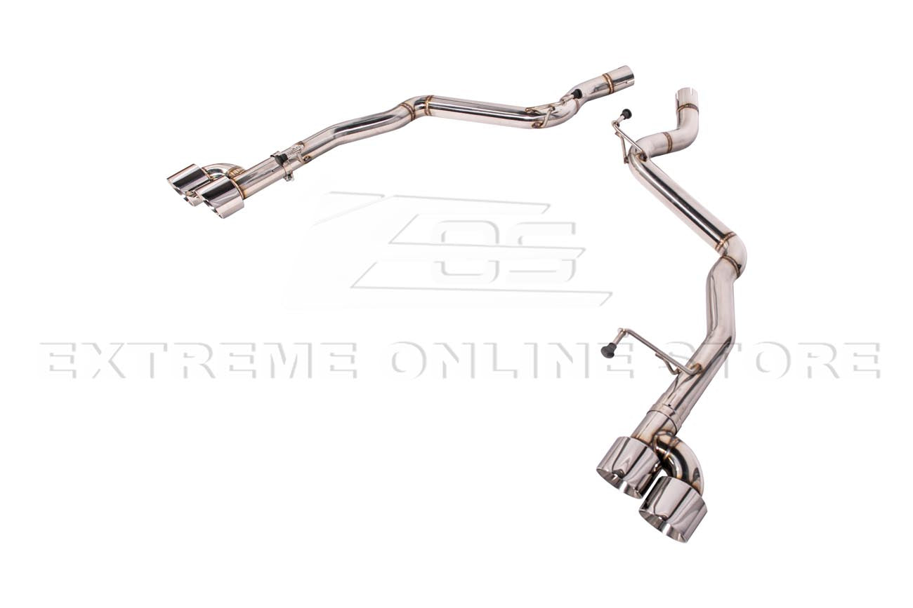 2024-Present Ford Mustang GT Muffler Delete Axle Back Quad Tips Exhaust