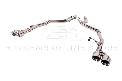 2024-Present Ford Mustang GT Muffler Delete Axle Back Quad Tips Exhaust