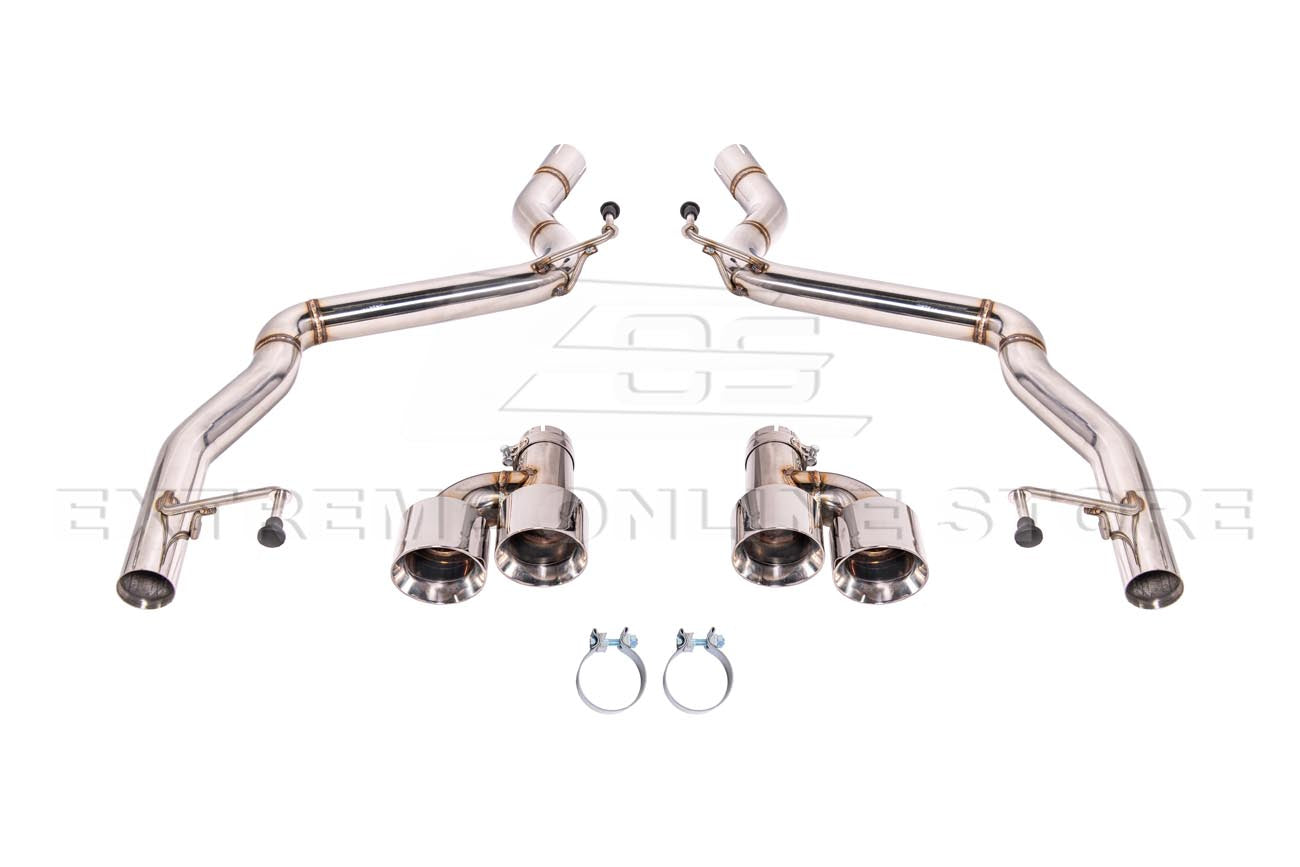 2024-Present Ford Mustang GT Muffler Delete Axle Back Quad Tips Exhaust