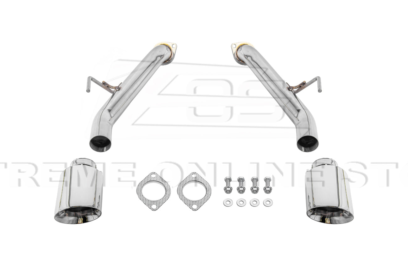 2023-Present Nissan 400Z RZ34 Stainless Steel Muffler Delete Axle Back Dual Tips Exhaust