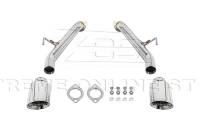 2023-Present Nissan 400Z RZ34 Stainless Steel Muffler Delete Axle Back Dual Tips Exhaust