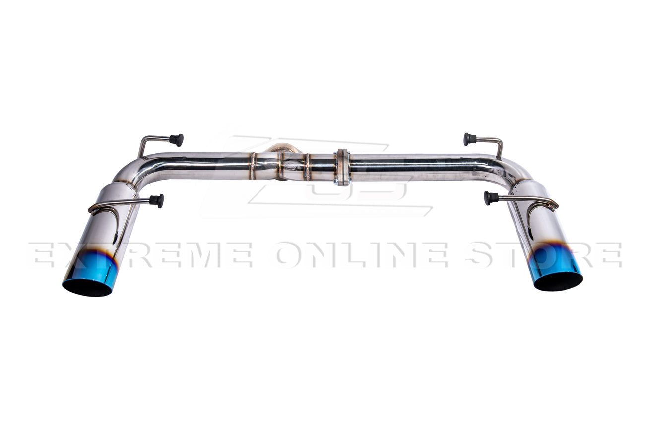 2022-Present Toyota GR86 Subaru BRZ BOSO Style Muffler Delete Burnt Tip Axle Back Exhaust