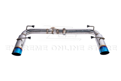 2022-Present Toyota GR86 Subaru BRZ BOSO Style Muffler Delete Burnt Tip Axle Back Exhaust