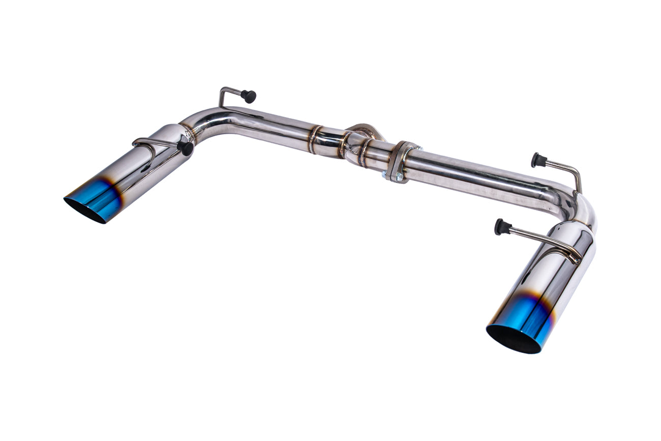 2022-Present Toyota GR86 Subaru BRZ BOSO Style Muffler Delete Burnt Tip Cat Back Exhaust