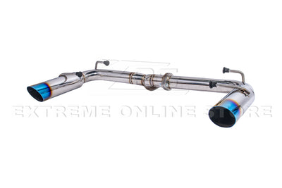 2022-Present Toyota GR86 Subaru BRZ BOSO Style Muffler Delete Burnt Tip Axle Back Exhaust
