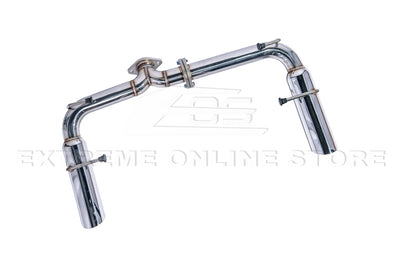 2022-Present Toyota GR86 Subaru BRZ BOSO Style Muffler Delete Axle Back Exhaust
