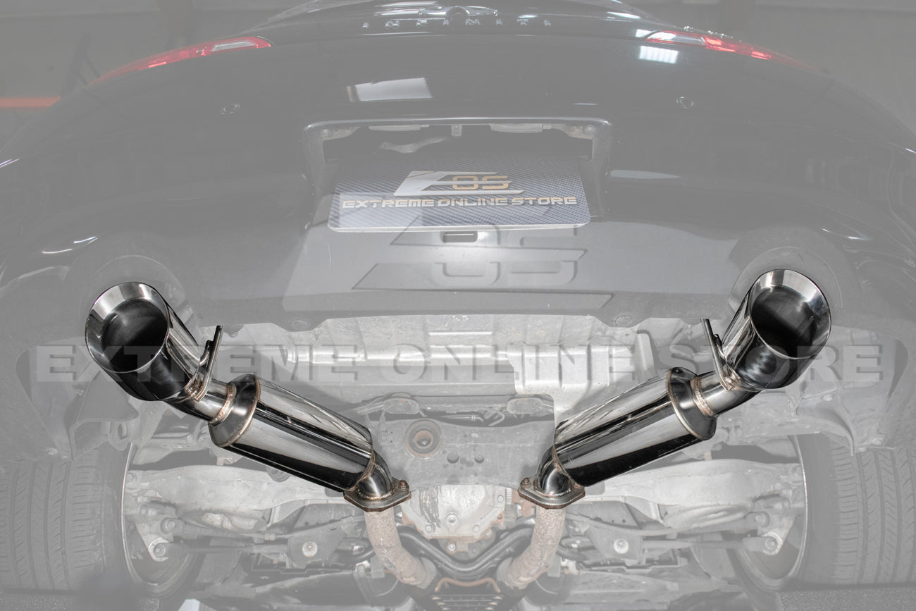 2014-2016 Infiniti Q60 Stainless Steel Axle Back 4.5" Dual Tips Exhaust