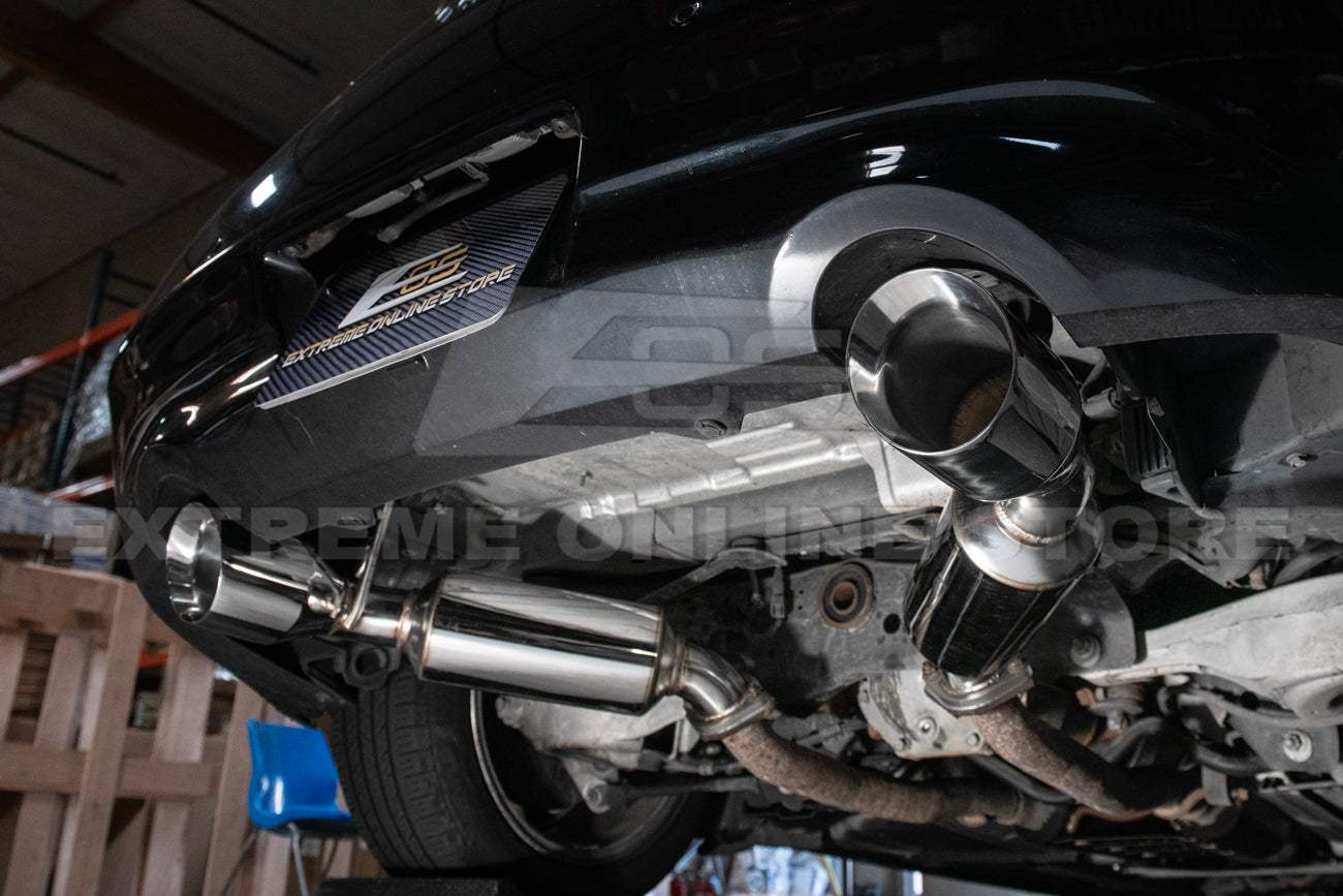 2014-2016 Infiniti Q60 Stainless Steel Axle Back 4.5" Dual Tips Exhaust