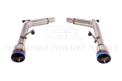 2007-2014 Infiniti G35 G37 Sedan Muffler Delete Axle Back Dual Burnt Tips Exhaust