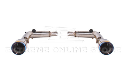 2007-2014 Infiniti G35 G37 Sedan Muffler Delete Axle Back Dual Burnt Tips Exhaust