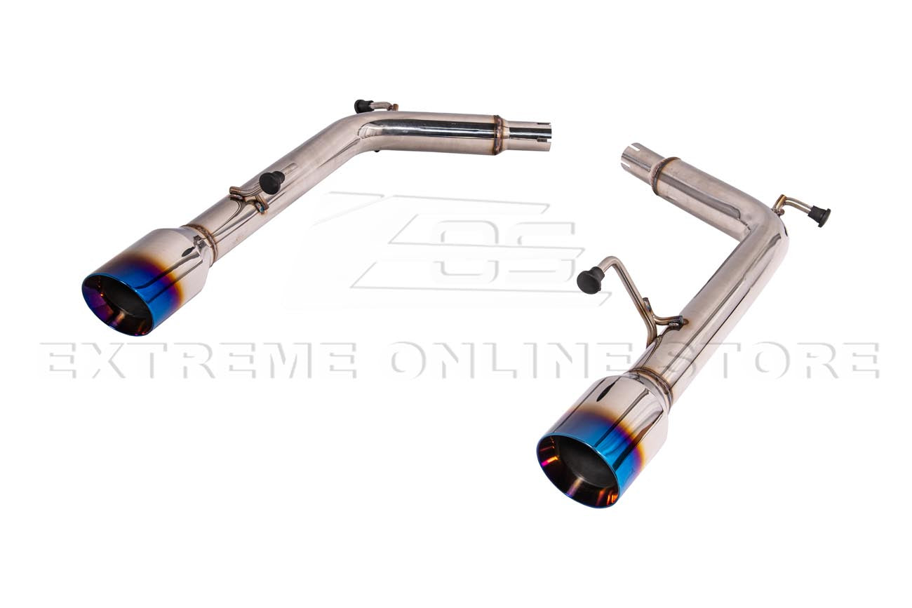 2007-2014 Infiniti G35 G37 Sedan Muffler Delete Axle Back Dual Burnt Tips Exhaust