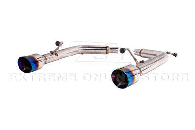 2007-2014 Infiniti G35 G37 Sedan Muffler Delete Axle Back Dual Burnt Tips Exhaust