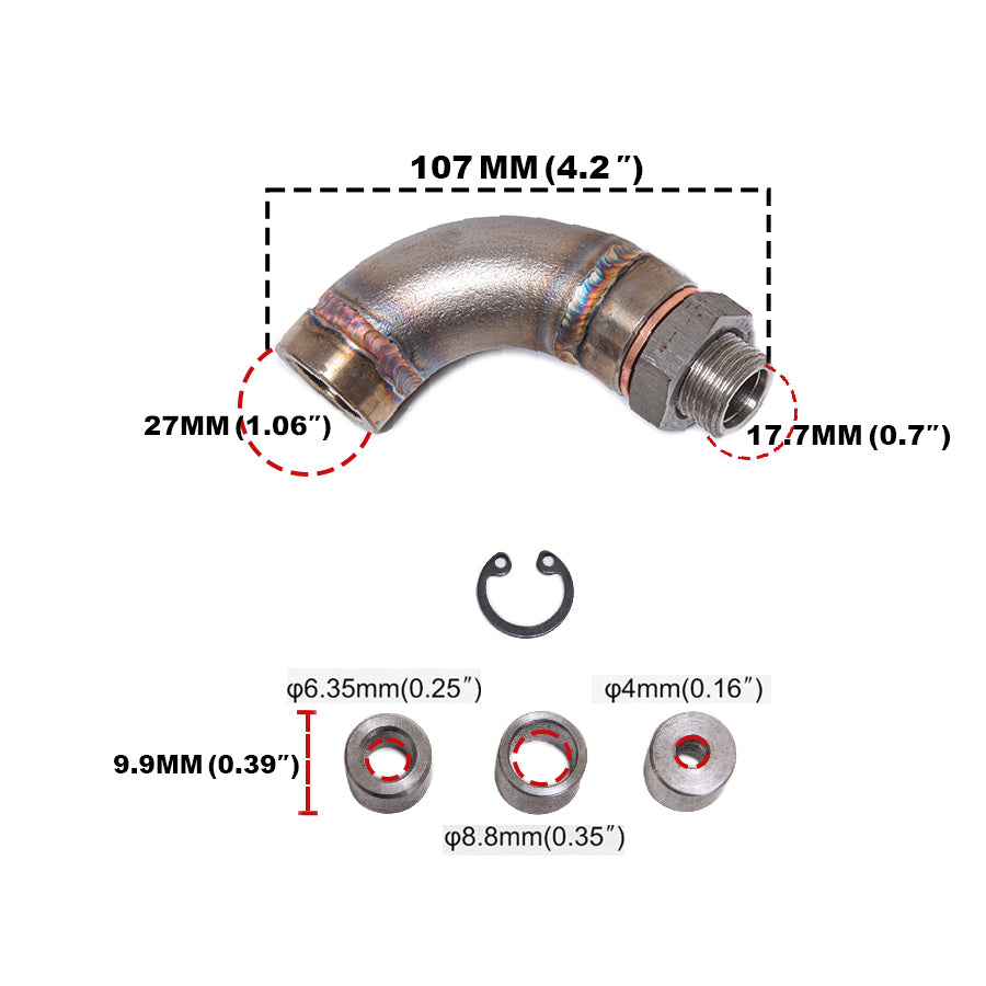 EOS Exhaust J Style O2 Performance Oxygen Sensors Restrictor