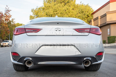 2017-Up Infiniti Q60 Muffler Delete Dual Tips Exhaust