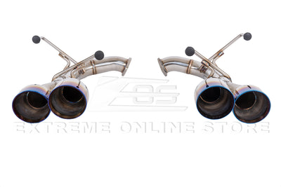 2015-2021 Subaru WRX STi Muffler Delete Axle Back Quad Burnt Tips Exhaust