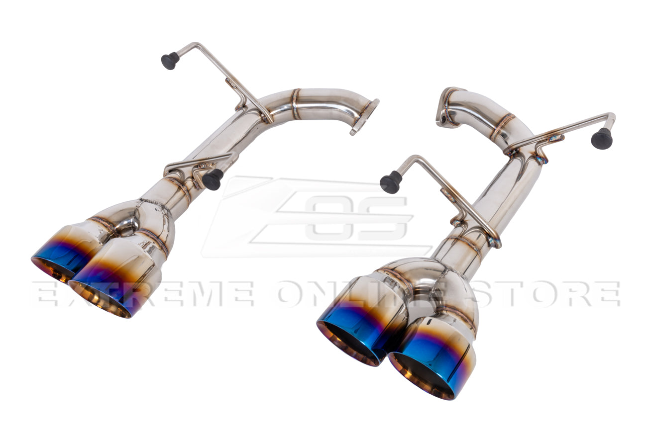 2015-2021 Subaru WRX STi Muffler Delete Quad Burnt Tips Cat Back Exhaust