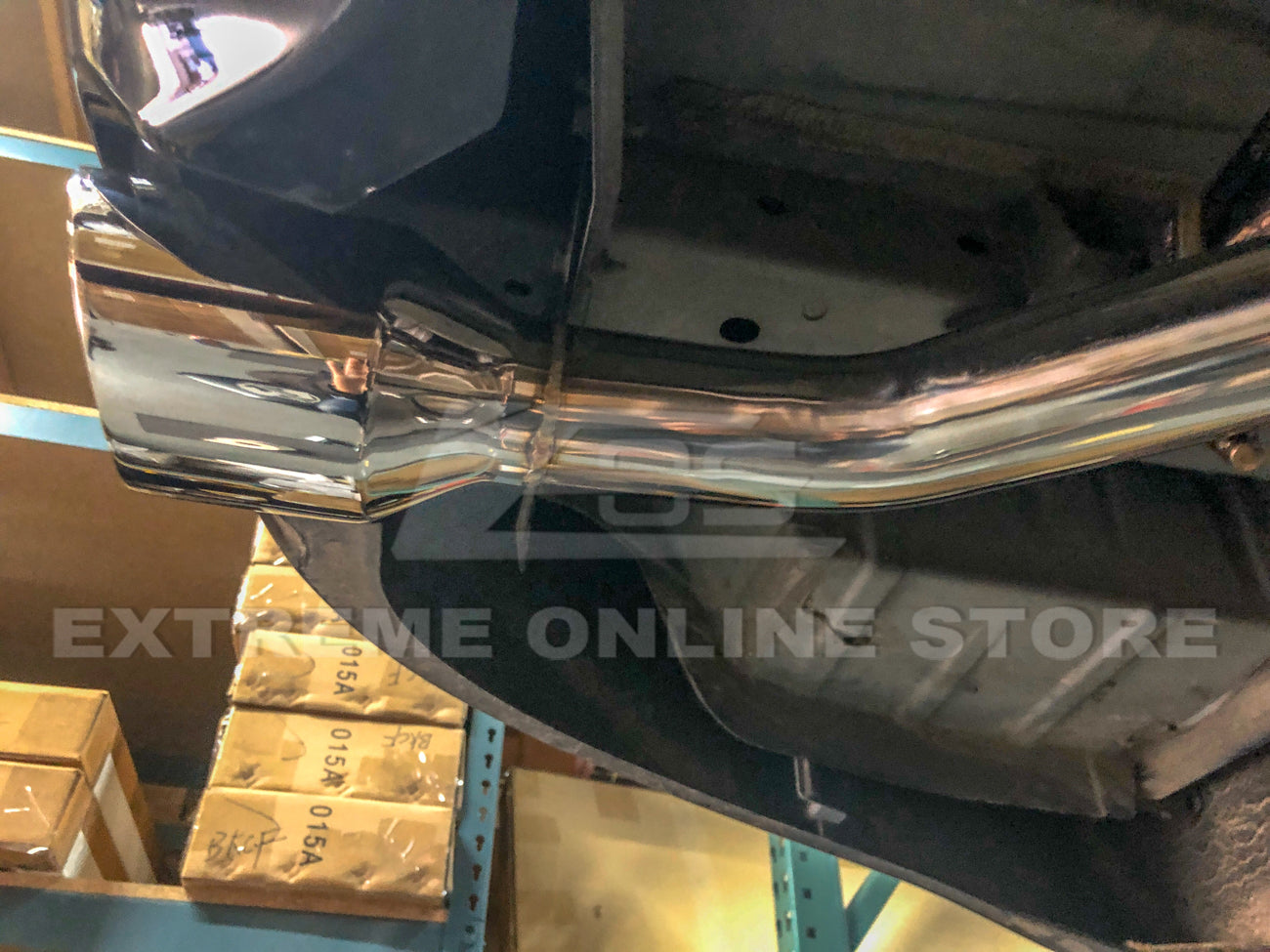 2014-Present Infiniti Q50 Muffler Delete Axle Back Burnt Tips Exhaust