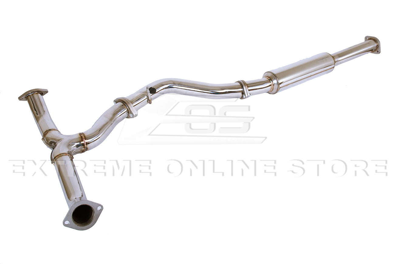 2015-2021 Subaru WRX STi Muffler Delete Quad Burnt Tips Cat Back Exhaust