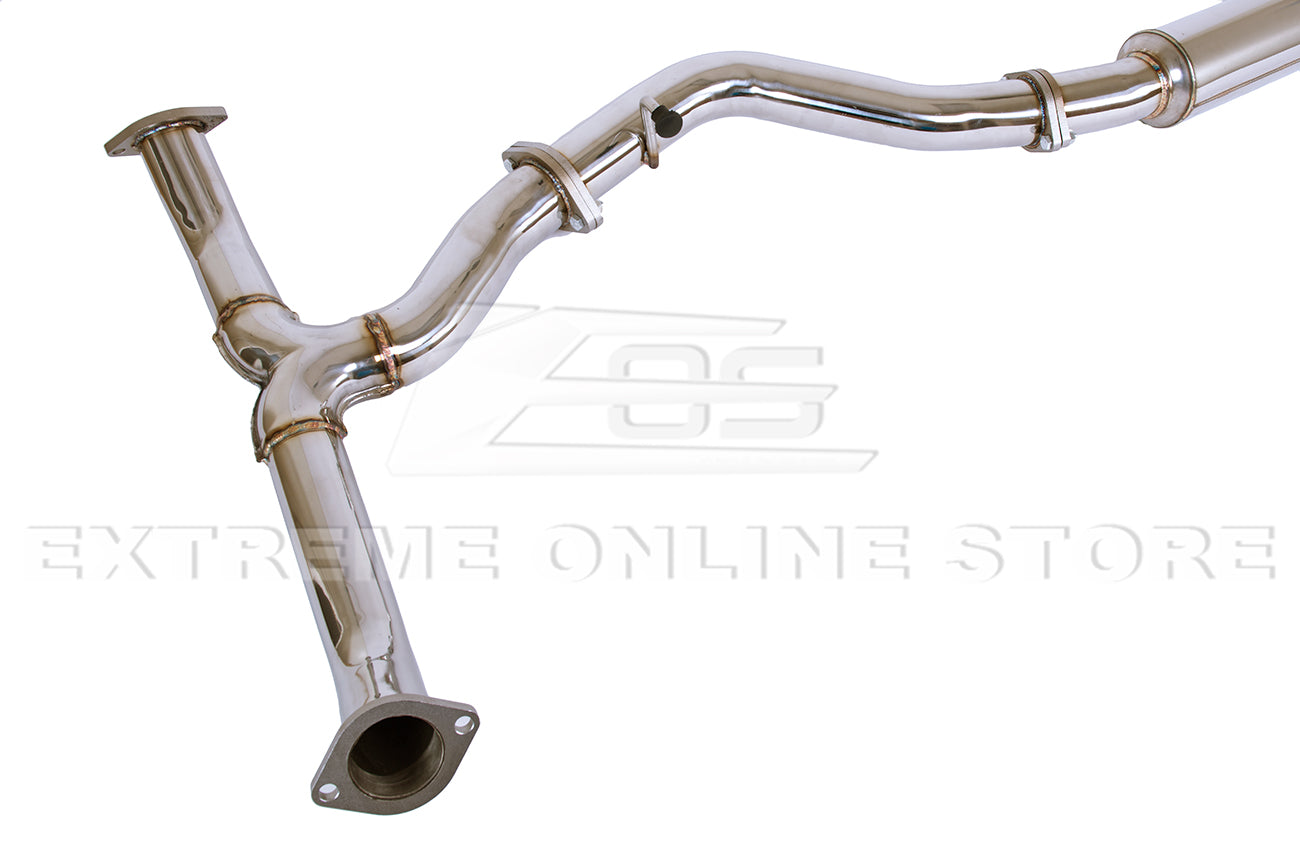 2015-2021 Subaru WRX STi Muffler Delete Quad Burnt Tips Cat Back Exhaust