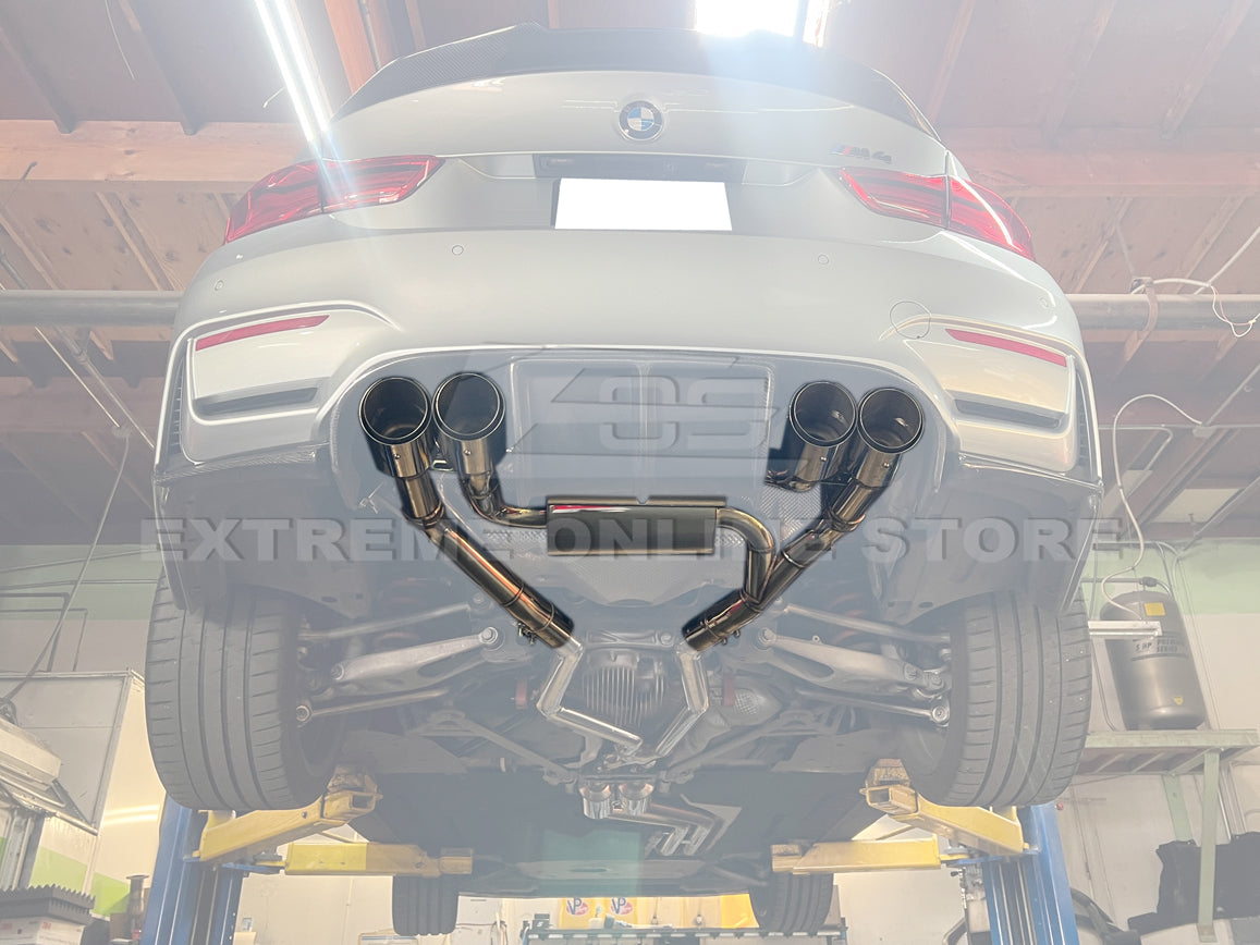 2014-2019 BMW F80 M3 F82 F83 M4 Muffler Axle Back Quad Tips