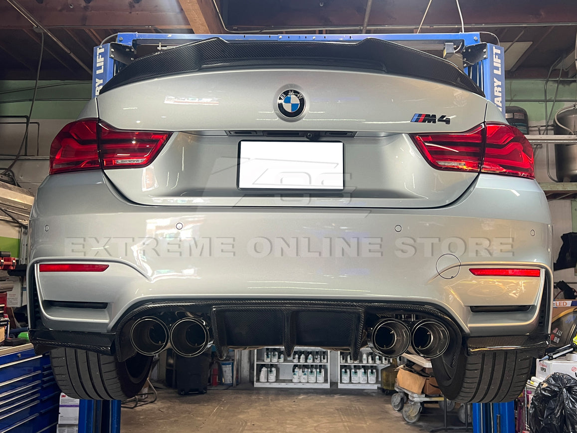 2014-2019 BMW F80 M3 F82 F83 M4 Muffler Axle Back Quad Burnt Tips – EOS ...