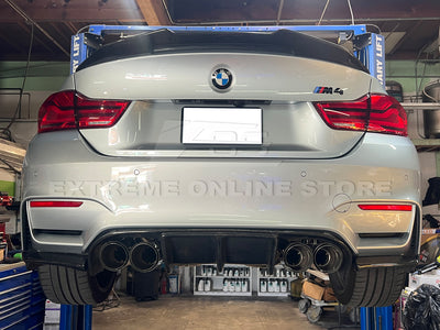 2014-2019 BMW M3 M4 Muffler Burnt Tip Axle Back W/ Resonated Mid Pipe Cat Back Exhaust