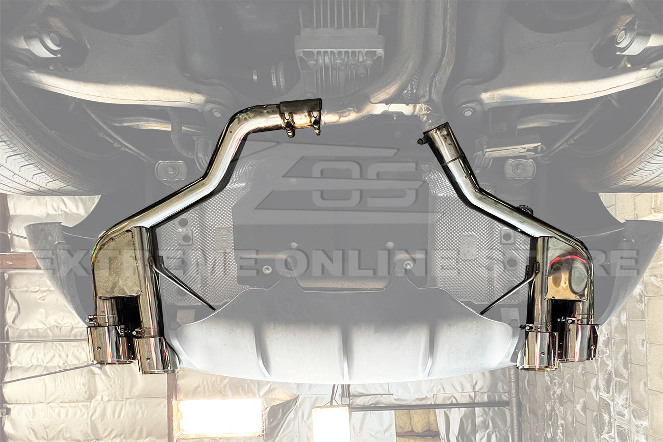 2014-2021 Porsche Macan Muffler Axle Back Quad Tips Exhaust