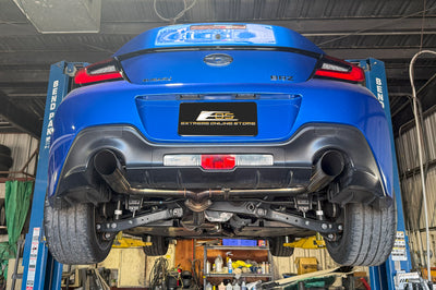 2022-Present Toyota GR86 Subaru BRZ BOSO Style Muffler Delete Burnt Tip Cat Back Exhaust