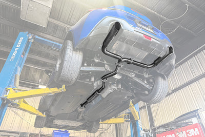 2022-Present Toyota GR86 Subaru BRZ BOSO Style Muffler Delete Burnt Tip Cat Back Exhaust