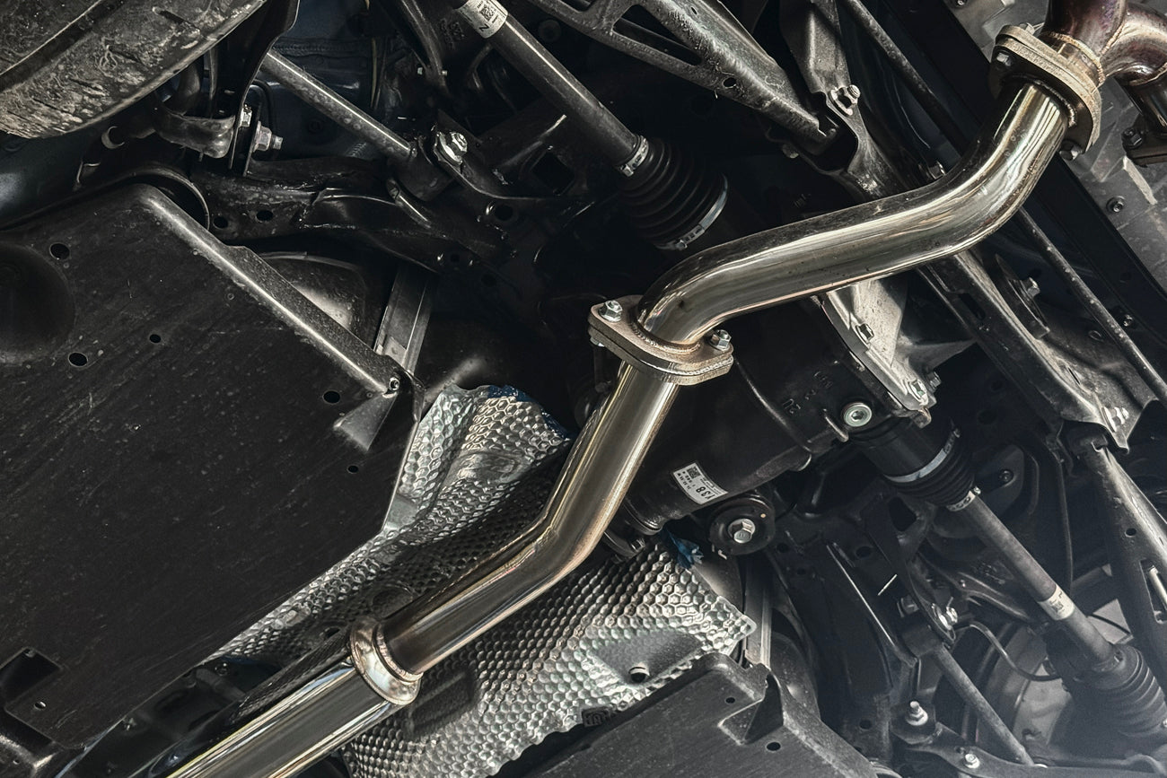 2022-Present Toyota GR86 Subaru BRZ BOSO Style Muffler Delete Burnt Tip Cat Back Exhaust